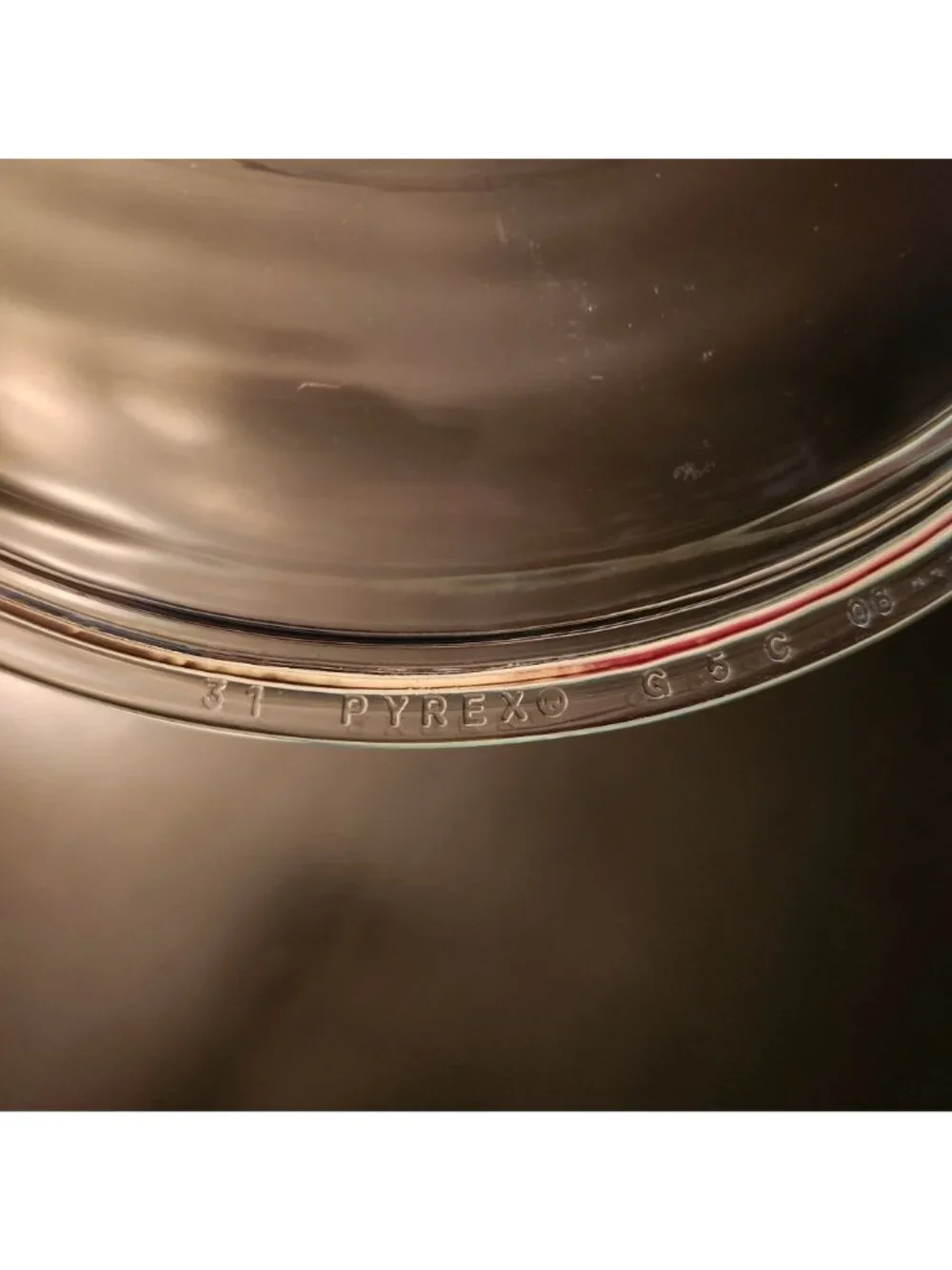 Round Pyrex Lid with Handle #31Round Ribbed G5CA